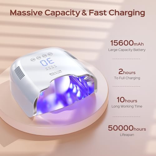 Bolasen P30 Pro professional nail lamp with detachable magnetic base