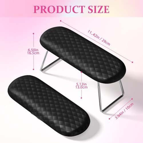 Aoraem nail arm rest positioned over a professional nail lamp