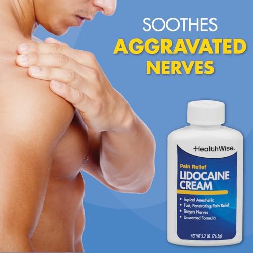 HealthWise maximum strength numbing topical pain relief cream for arthritis and muscle ache.