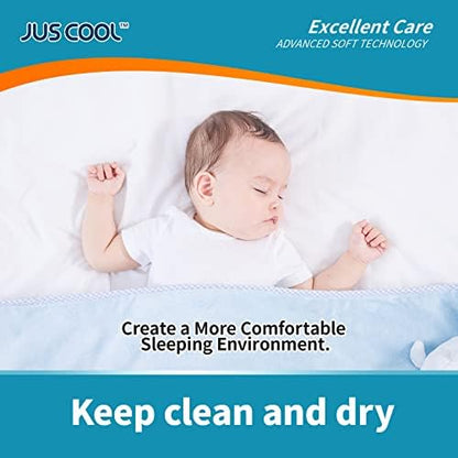 Jus Cool baby underpads showing size and absorbent texture