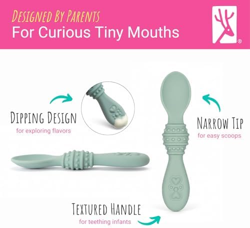 Flexible food grade material demonstration highlighting the gentle texture for teething gums