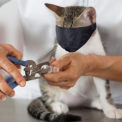 Durable nylon cat muzzle for nail trimming and care