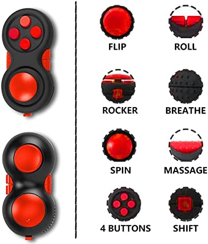 UOOEFUN sensory gamepad toy highlighting the rotating joystick and clickable face buttons