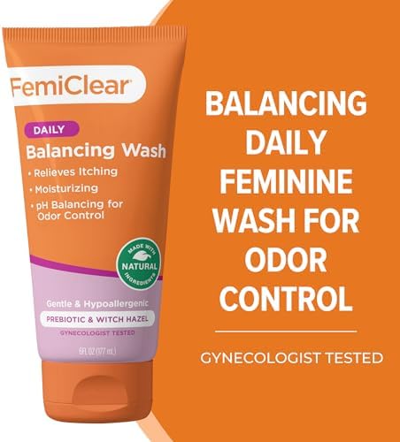 FemiClear 6 fluid ounce tube showing hypoallergenic ingredients