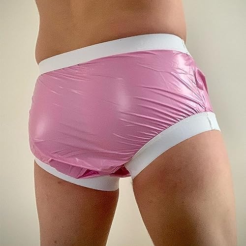 Side view of Tapiva adult leakproof plastic diaper cover