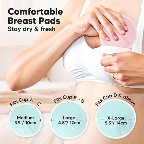 Reusable nursing pads in pastel touch color palette