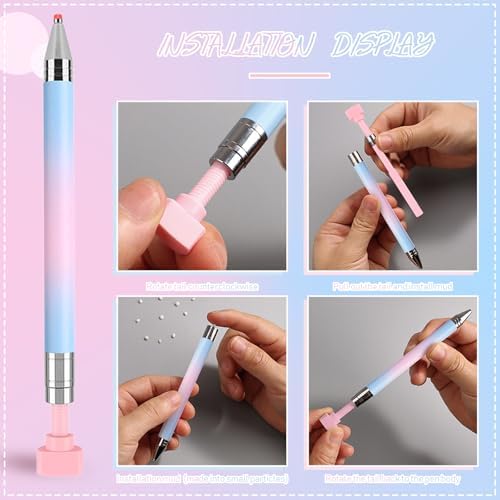 Professional nail art gem applicator tool