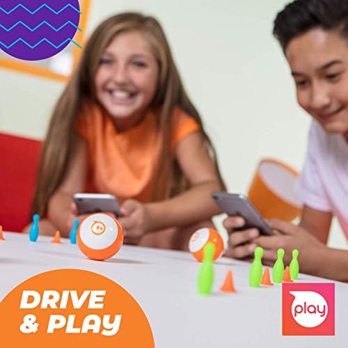 Sphero Mini Blue app-controlled robot in action