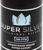 Super Silver 500 ppm bottle label and ingredient details