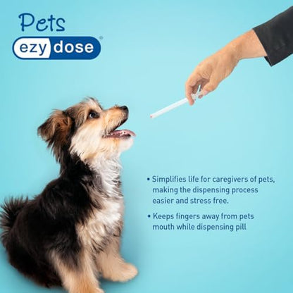 Close up view of EZY DOSE reusable pet medicine applicator plunger mechanism.