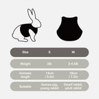 FurryShell small animal walking vest displaying the reinforced escape proof buckle and leather leash attachment.