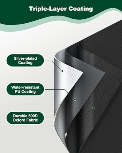 Six hundred denier Oxford cloth dog kennel cover with windproof drawstrings close up