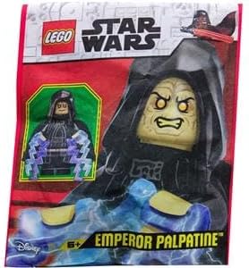 Darth Sidious building toy figure with starched black cape and hood piece