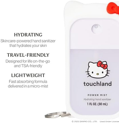 Touchland x Hello Kitty® Hand Sanitizer + Mist Case, Scented & Stylish Hydrating Sanitizer Spray Bundle, Travel Size, Dye Free - Image 4