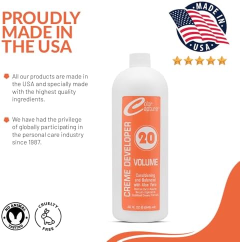 Authentic USA imported 20 volume liquid peroxide developer