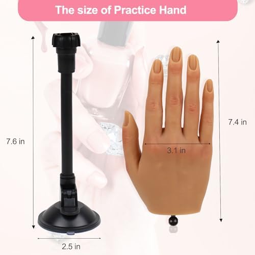 Rolomanve manicure practice tool mounted on desk