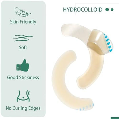 Waterproof ostomy barrier strips by XIIFIIFII designed for colostomy and ileostomy bag security