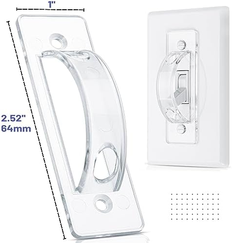 Bates light switch blocker installed on wall plate