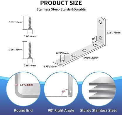 Aodiou anti-tip kit hardware components and screws