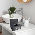White Moorfowl wipes box for nursery and bathroom