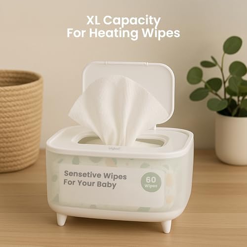 Side profile of Lulyboo wipe dispenser for diaper changing station