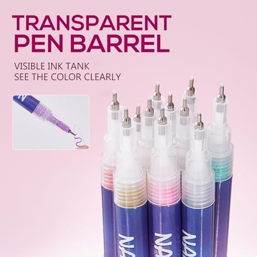 Set of 12 LuWomenre nail art pens arranged on table