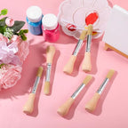 Authentic Sinload USA imported children art supplies package containing six round wooden paintbrushes