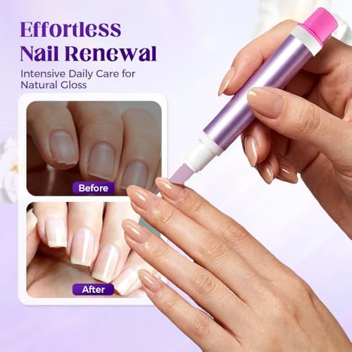 Goal Zone dual action manicure tool demonstrating hangnail repair and cuticle hydration.
