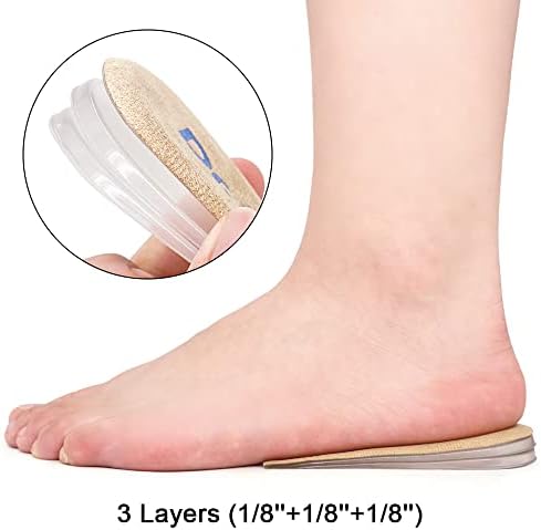 Dr Foot 3-layer adjustable height increase insole showing removable gel sections.