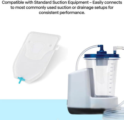 Individually wrapped generic external catheters for men arranged clearly outside the product packaging box.