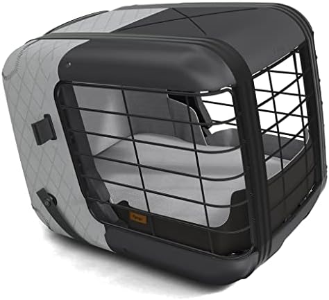 4pets crash tested dog and cat travel box with pull and click door open