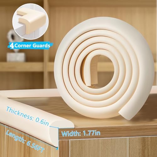 Close up of Zompago white foam L-shape bumper strip