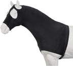 Tough 1 spandex horse neck cover showing elastic belly strap and buckle