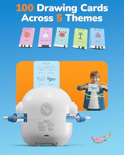 Montessori based robot painting toy demonstrating spelling and music modes for toddlers