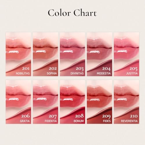 DINTO Blur-Glowy Lip Tint - Glossy Finish, Hydrating, Long Lasting, Lightweight Texture, Non-Sticky, Vegan & Cruelty-Free, K beauty (219 Ave Maria, 0.11 fl.oz) - Image 4