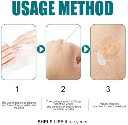 Transparent liquid band aid protecting minor cuts and cracked skin on knuckles.