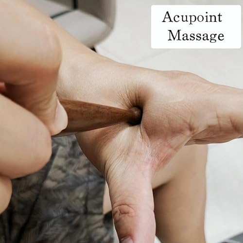 LJRHYEH Chinese medicine acupoint stickers showing individual circular patches and adhesive backing.