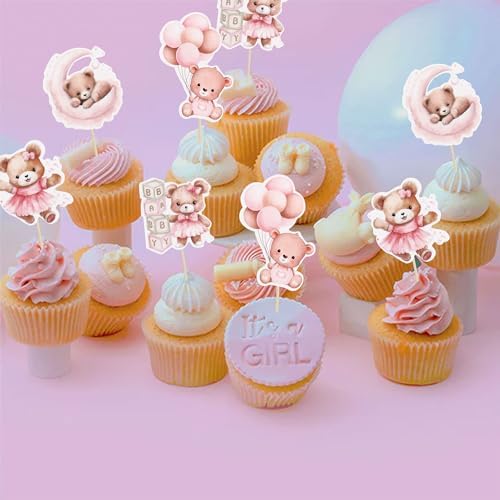 Assorted bear and moon cake supplies for events