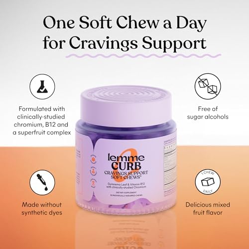 Lemme Curb daily craving support label showing chromium ingredients