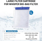 Esctabalt aquarium filter cartridge close up of the activated carbon internal layer