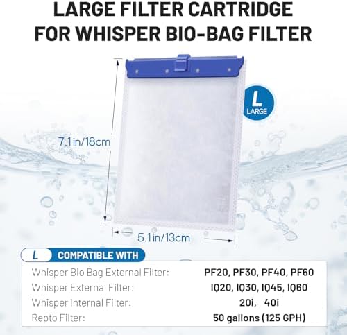 Esctabalt aquarium filter cartridge close up of the activated carbon internal layer