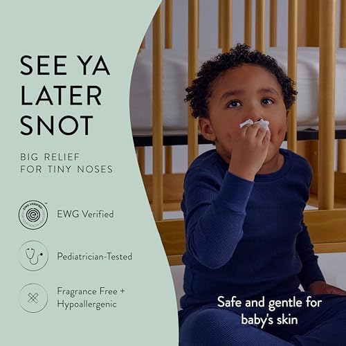 The Honest Company Plant-Based Snot Removing Wipes, Soothing Nose with Aloe, Hypoallergenic for Sensitive Skin, EWG Verified Fragrance-Free, 60 Count - Image 4