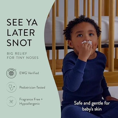 The Honest Company Plant-Based Snot Removing Wipes, Soothing Nose with Aloe, Hypoallergenic for Sensitive Skin, EWG Verified Fragrance-Free, 60 Count - Image 4