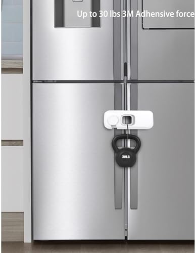 Durable ABS plastic refrigerator safety lock for toddlers