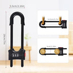 Yingranlock black cabinet safety clip showing the three-digit combination mechanism