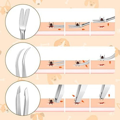 Durable metal tick removal tools for pets and humans