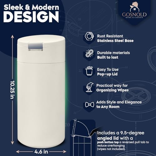 Refillable wipes holder with reverse pull slot functionality