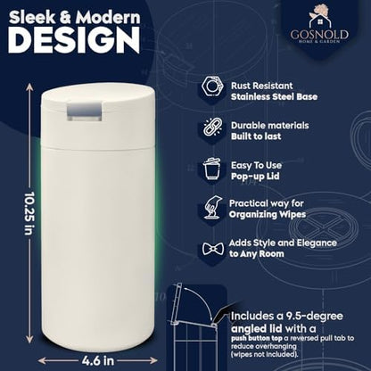 Refillable wipes holder with reverse pull slot functionality