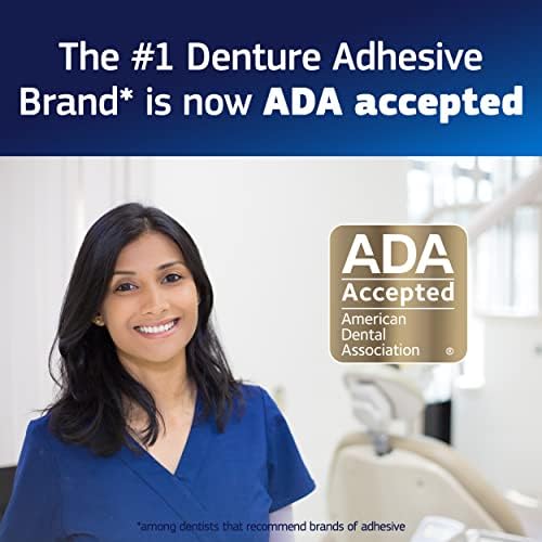 2.2 oz denture adhesive tube once-daily application for maximum all-day hold