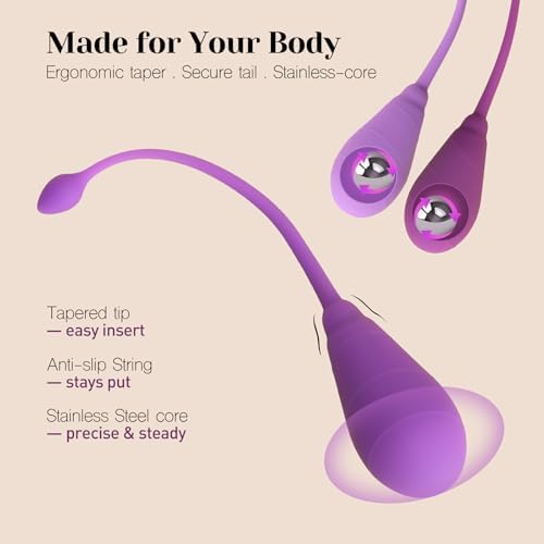 Ergonomic design of Tracy's Dog Kegel weights for comfortable use.